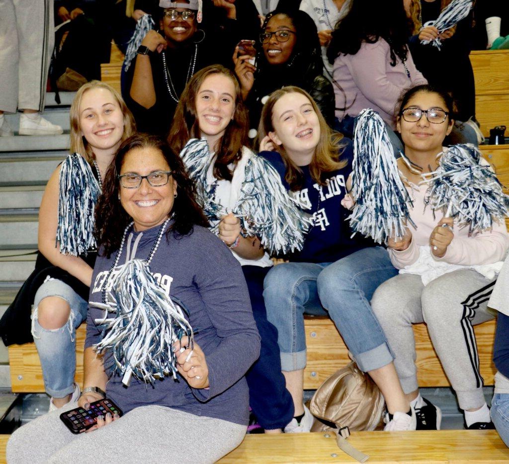 Sabina Laricchia at pep rally